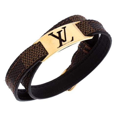 louis vuitton men's leather bracelet|louis vuitton damier bracelet.